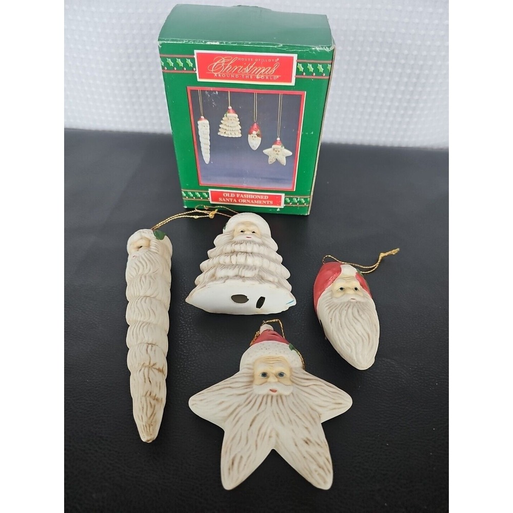 House of Lloyd Christmas Around The World Old Fashioned Santa Ornaments Set of 4